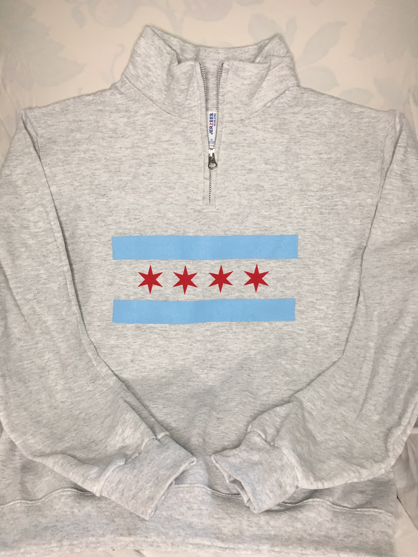 Chicago Flag Quarter Zip Sweatshirt